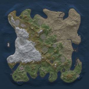 Thumbnail Rust Map: Procedural Map, Size: 3750, Seed: 77644, 19 Monuments