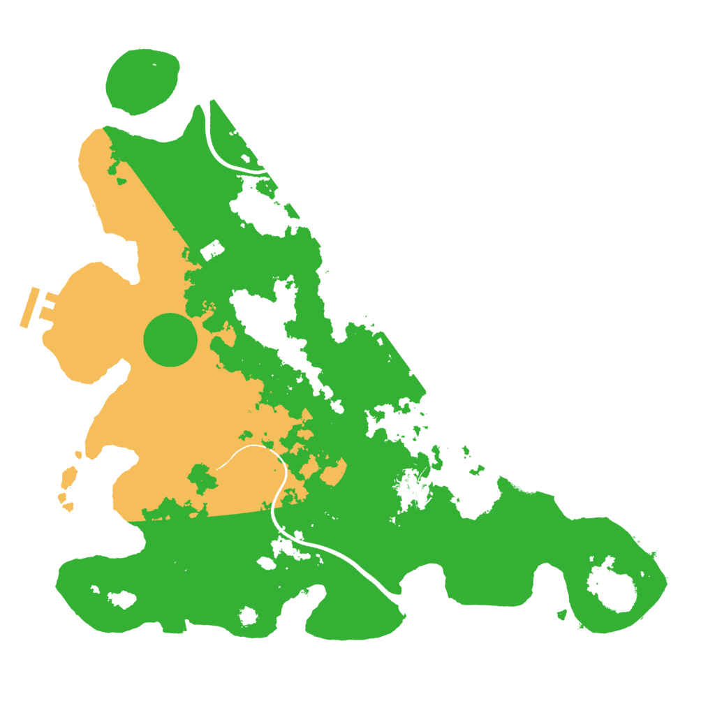 Biome Rust Map: Procedural Map, Size: 3500, Seed: 727941