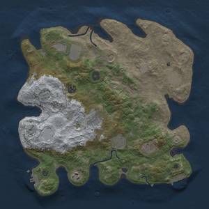 Thumbnail Rust Map: Procedural Map, Size: 3550, Seed: 3116487, 17 Monuments