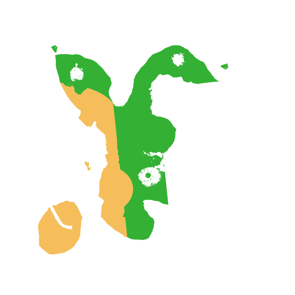 Biome Rust Map: Procedural Map, Size: 2200, Seed: 43534