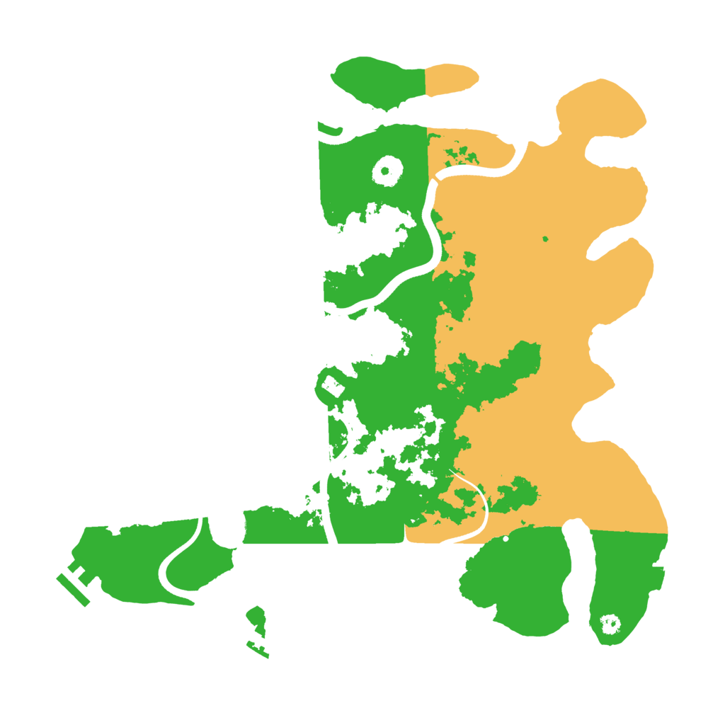 Biome Rust Map: Procedural Map, Size: 3600, Seed: 40366253