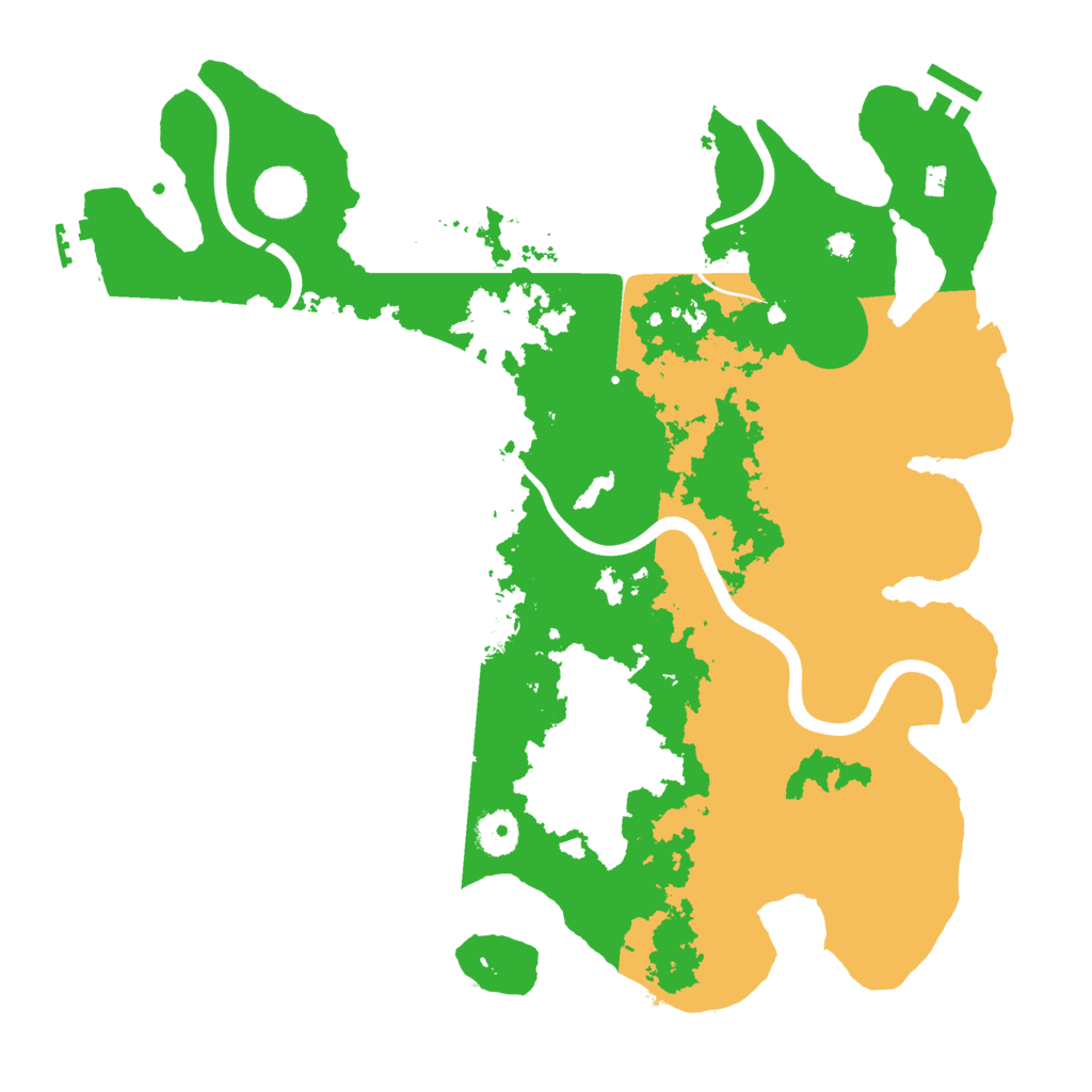 Biome Rust Map: Procedural Map, Size: 3800, Seed: 91955817