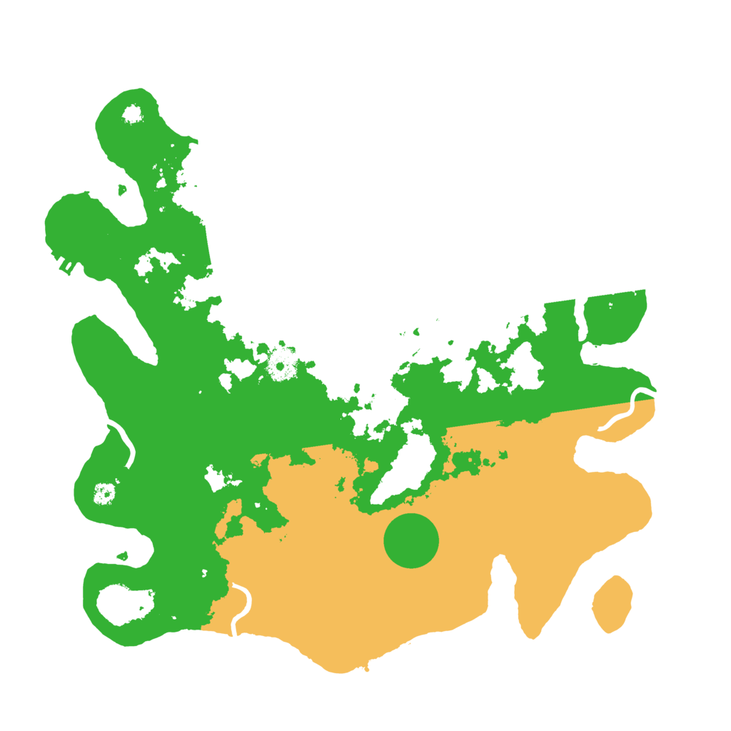 Biome Rust Map: Procedural Map, Size: 3500, Seed: 23868276