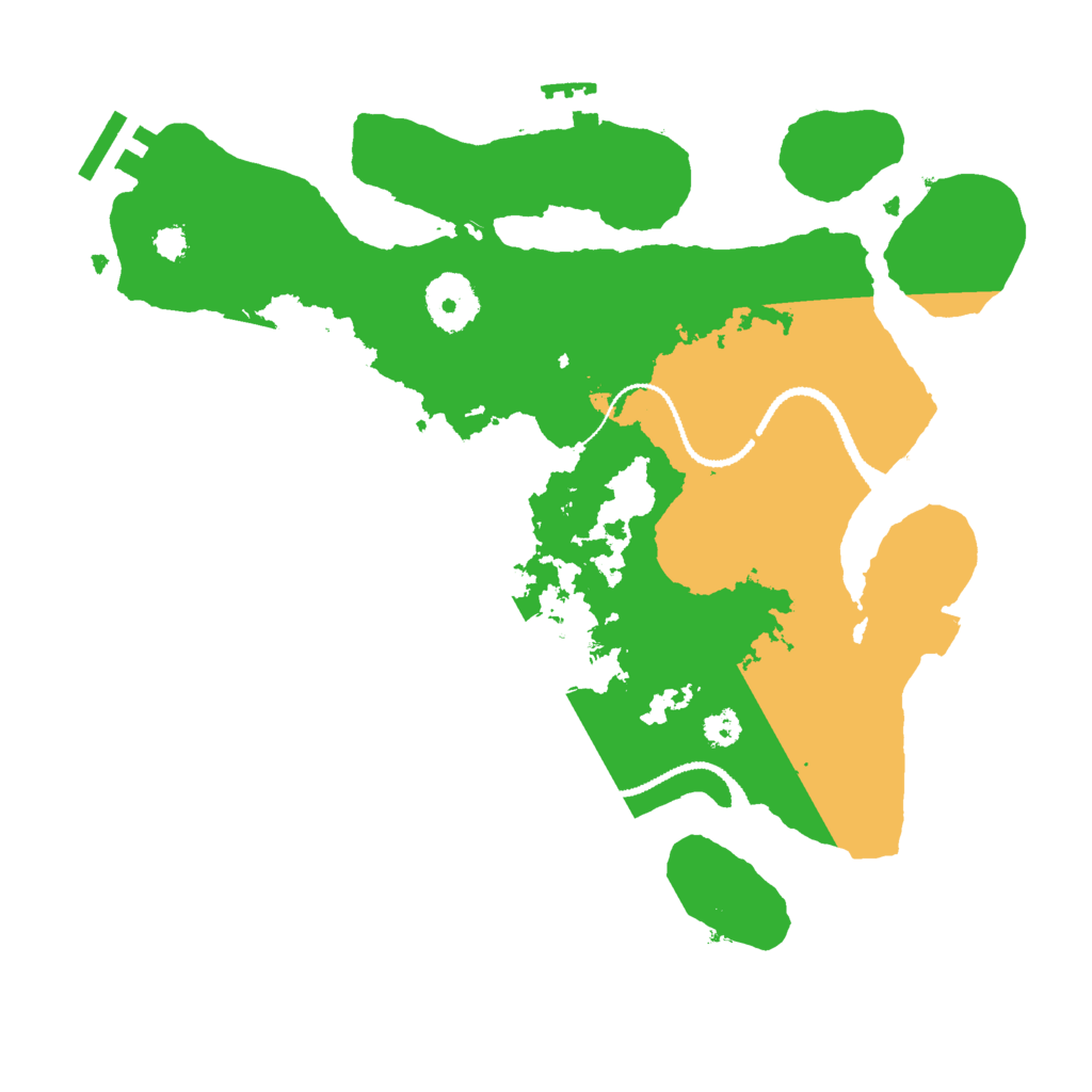 Biome Rust Map: Procedural Map, Size: 3000, Seed: 307958746