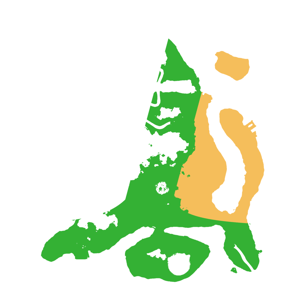 Biome Rust Map: Procedural Map, Size: 2500, Seed: 1369