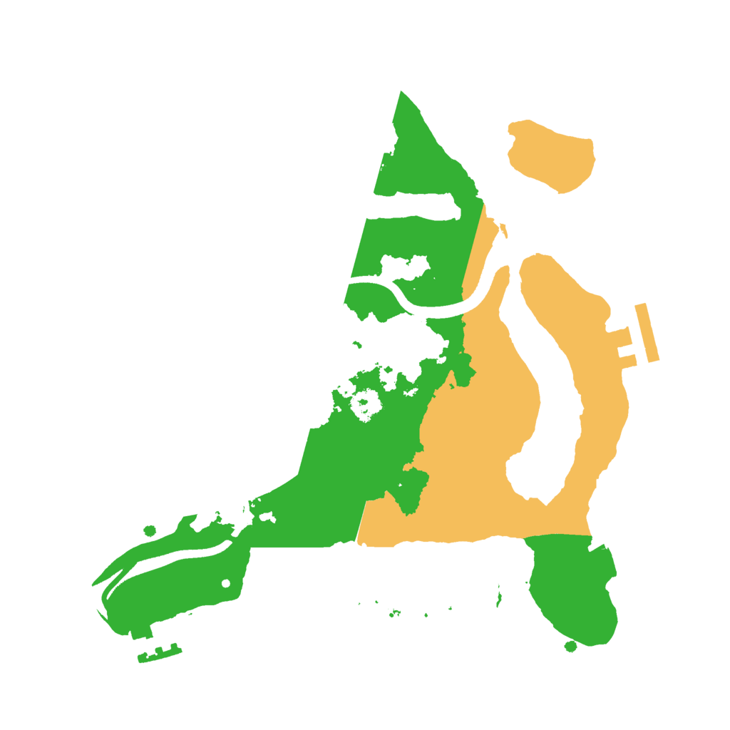 Biome Rust Map: Procedural Map, Size: 2500, Seed: 1369