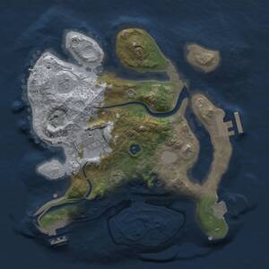 Thumbnail Rust Map: Procedural Map, Size: 2500, Seed: 1369, 7 Monuments