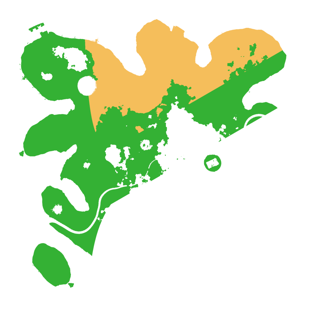 Biome Rust Map: Procedural Map, Size: 3000, Seed: 96323399