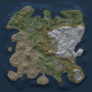 Thumbnail Rust Map: Procedural Map, Size: 3500, Seed: 721667, 18 Monuments