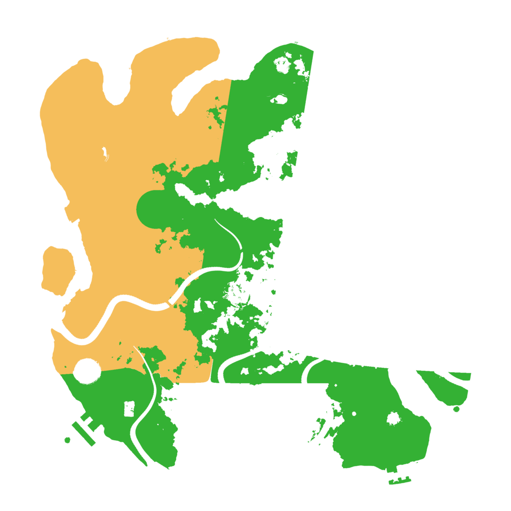 Biome Rust Map: Procedural Map, Size: 3500, Seed: 364978619