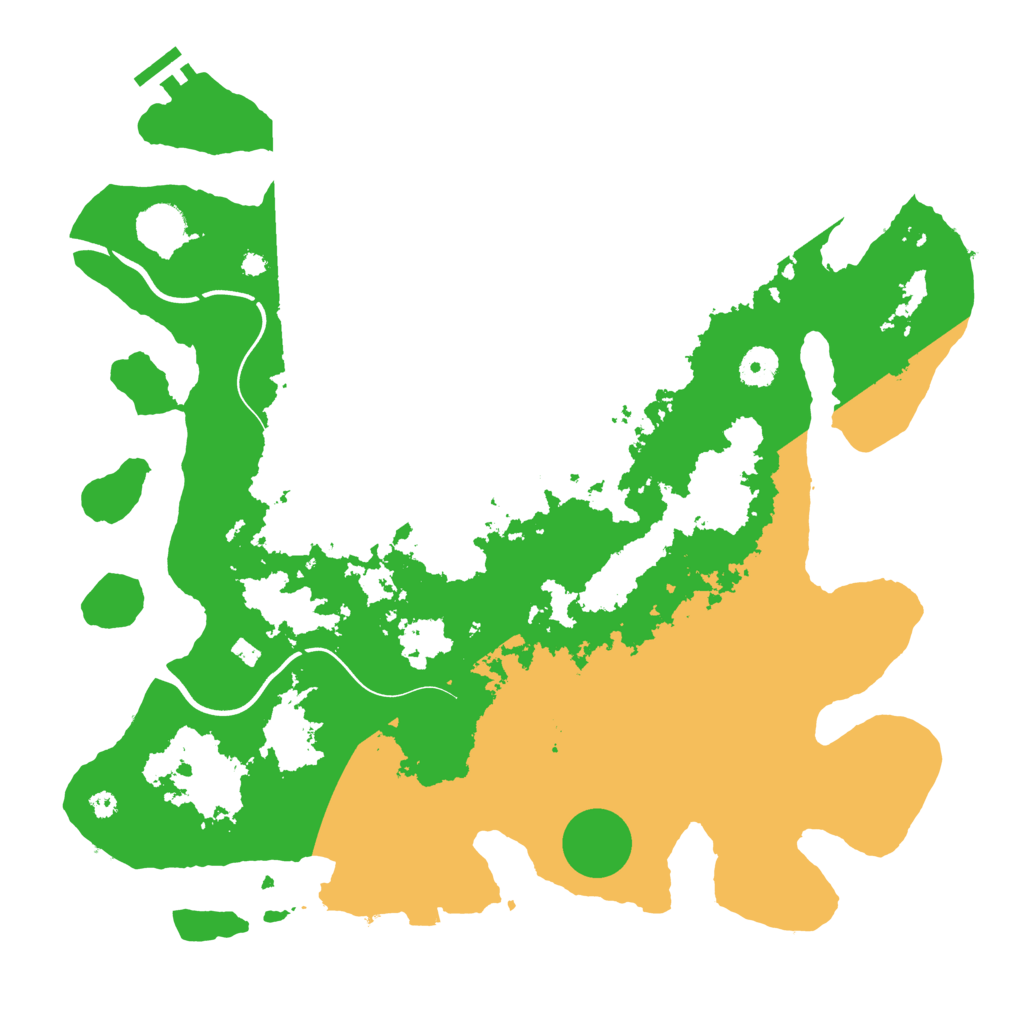 Biome Rust Map: Procedural Map, Size: 3900, Seed: 39943173