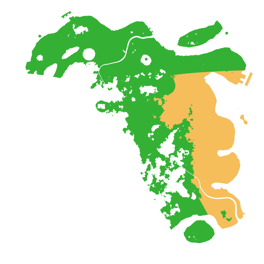 Biome Rust Map: Procedural Map, Size: 3800, Seed: 54585235