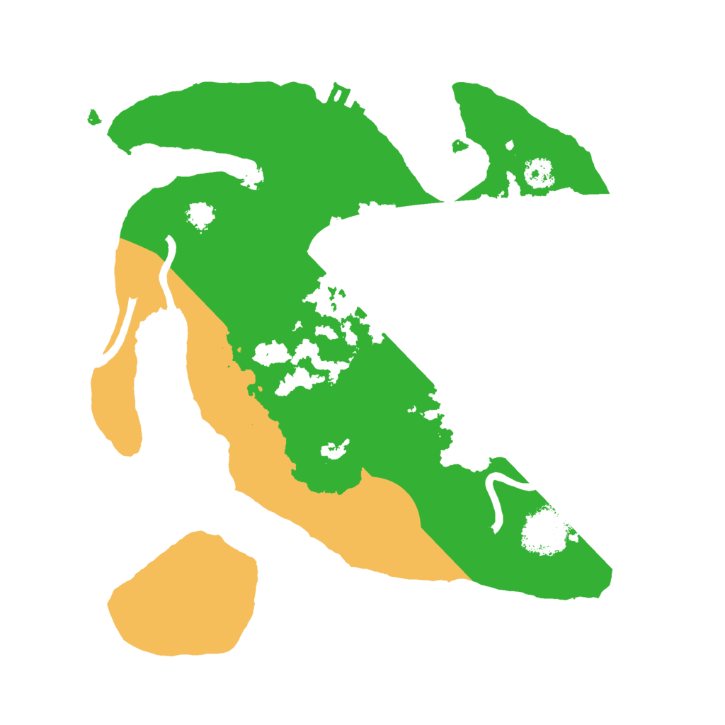 Biome Rust Map: Procedural Map, Size: 2444, Seed: 689617630
