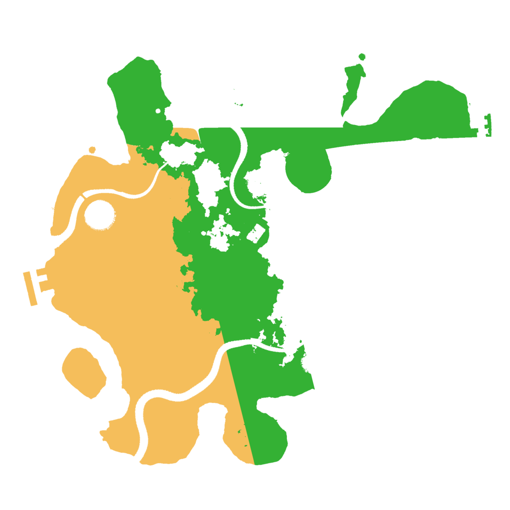 Biome Rust Map: Procedural Map, Size: 3000, Seed: 770397266