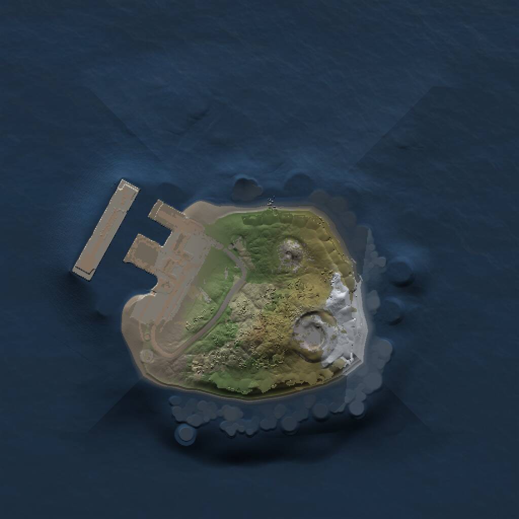 Rust Map: Procedural Map, Size: 1000, Seed: 1856725688, 2 Monuments