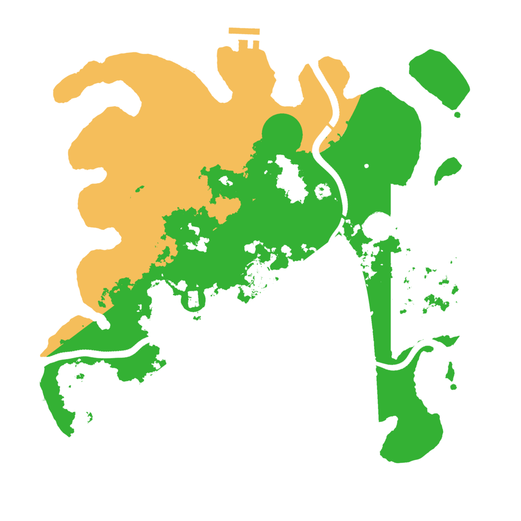 Biome Rust Map: Procedural Map, Size: 3400, Seed: 11590049