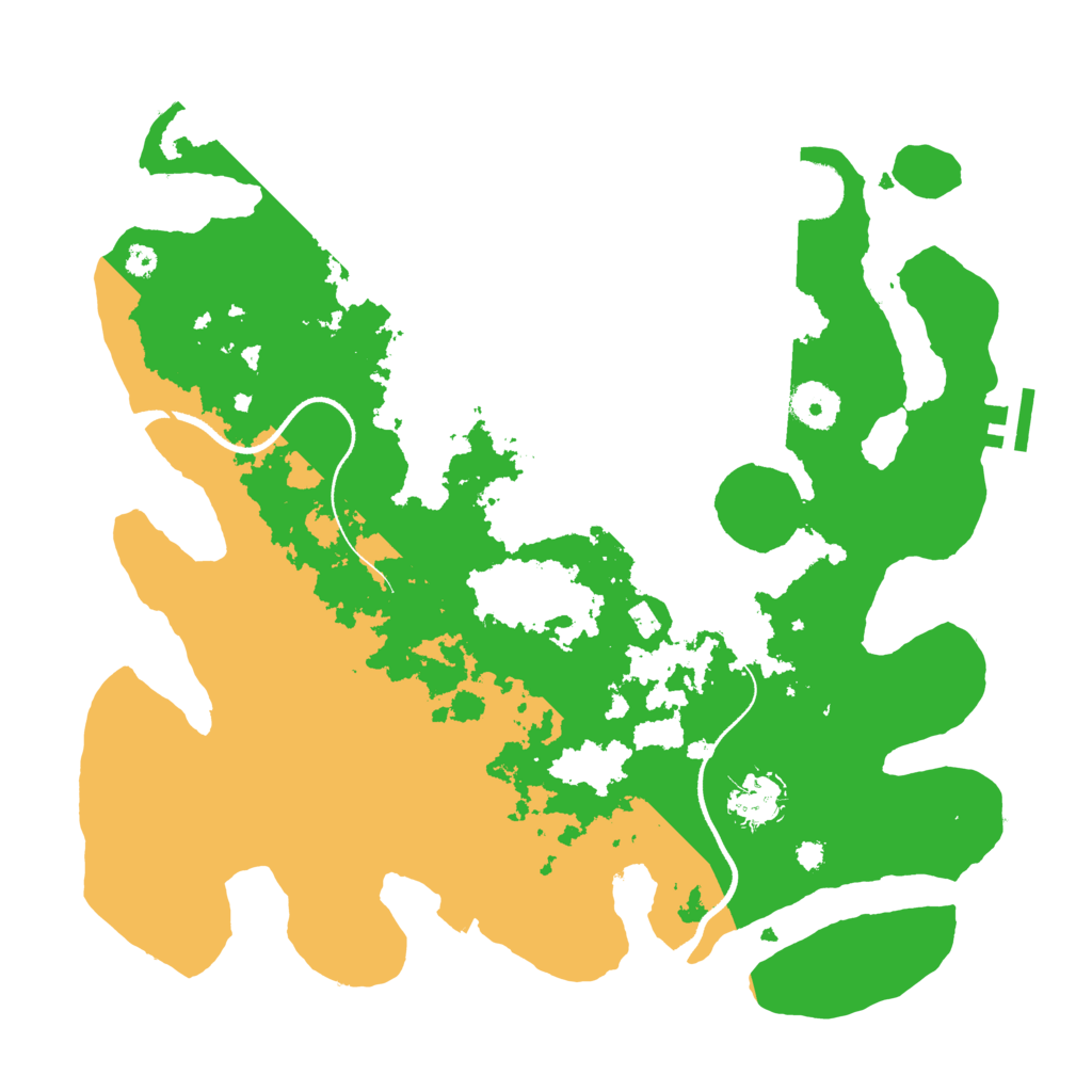 Biome Rust Map: Procedural Map, Size: 3500, Seed: 2070543262