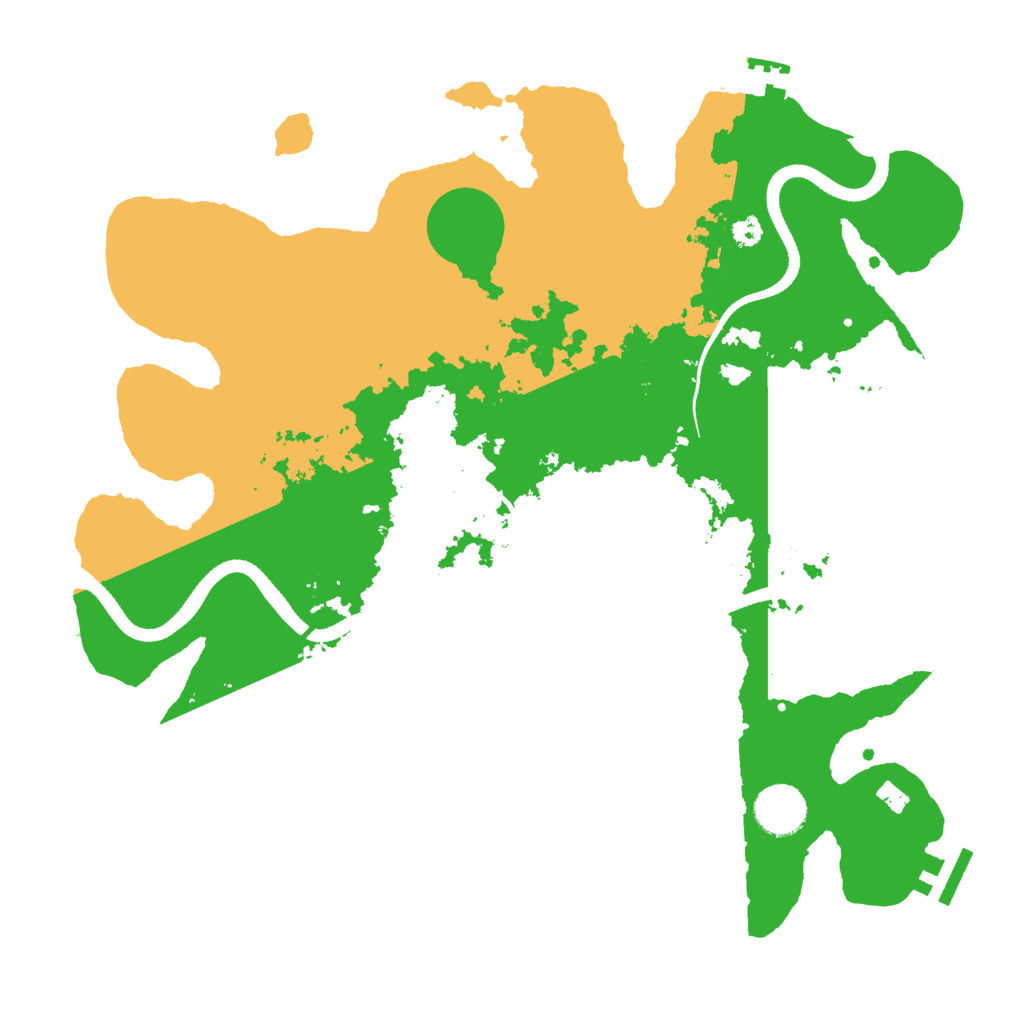 Biome Rust Map: Procedural Map, Size: 3500, Seed: 1931000071