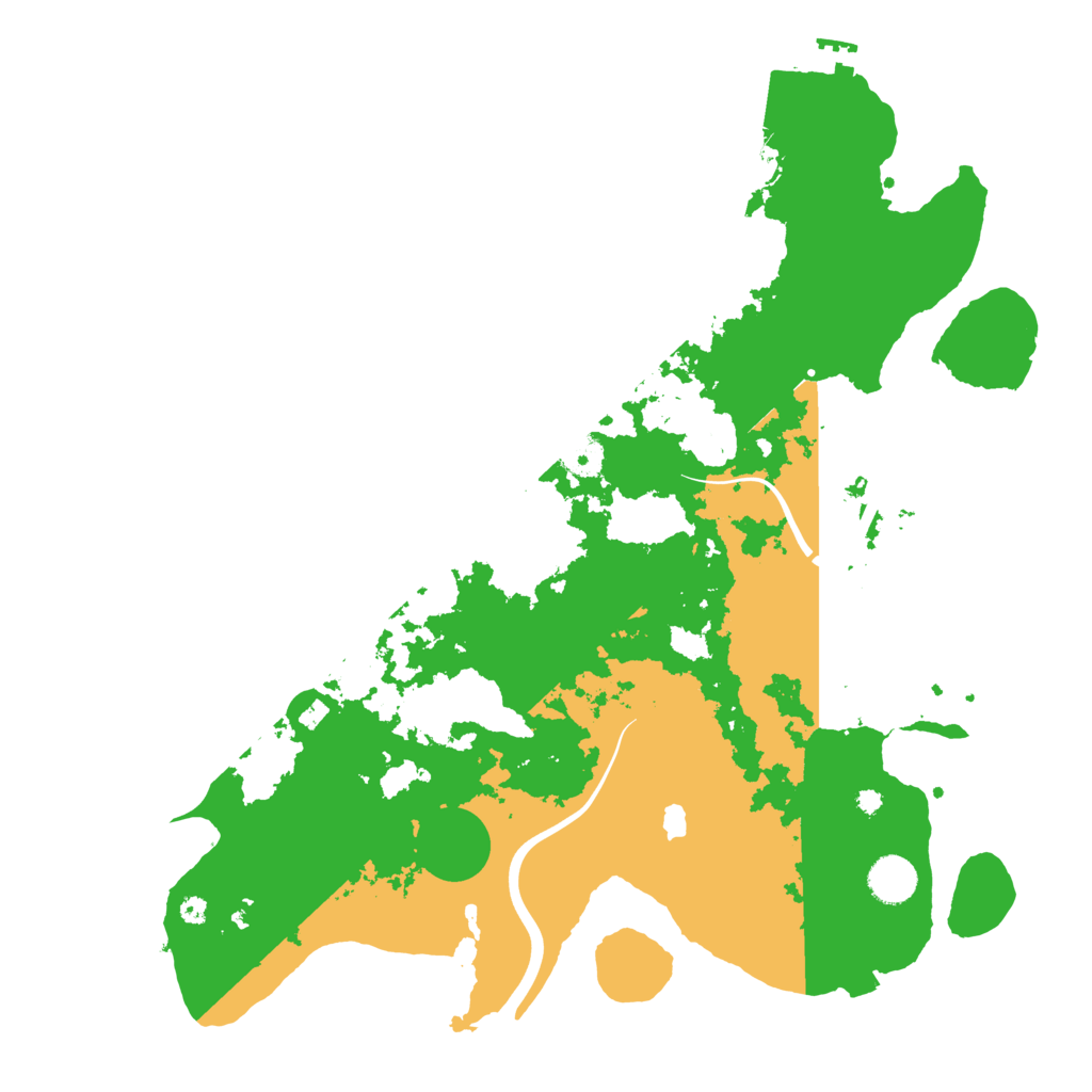 Biome Rust Map: Procedural Map, Size: 4000, Seed: 23412