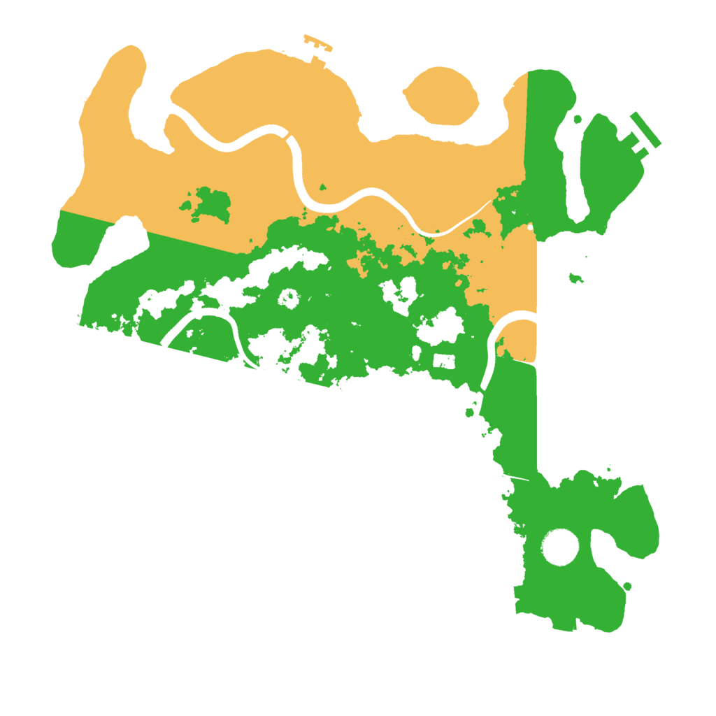 Biome Rust Map: Procedural Map, Size: 3500, Seed: 262438315