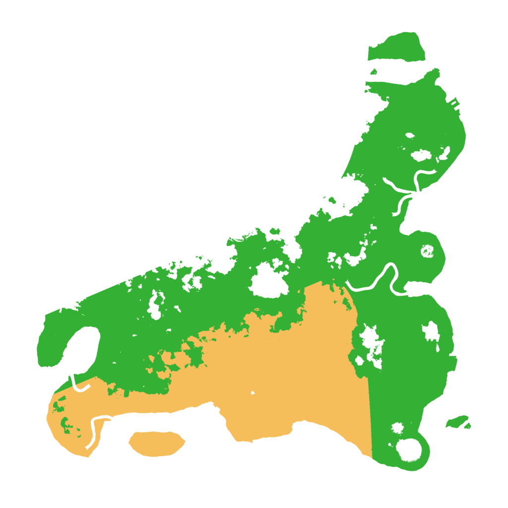 Biome Rust Map: Procedural Map, Size: 3900, Seed: 47413617