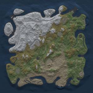 Thumbnail Rust Map: Procedural Map, Size: 4500, Seed: 191787263, 17 Monuments