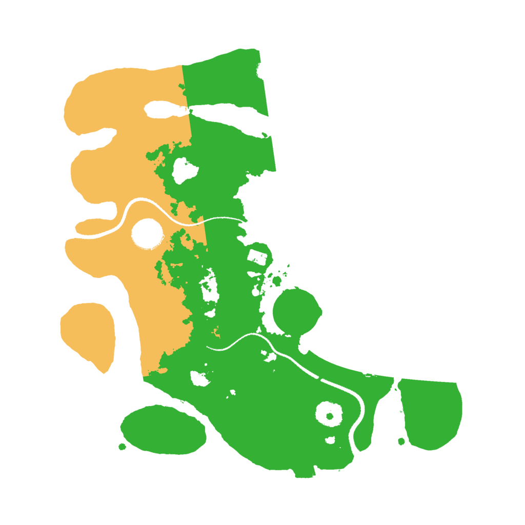 Biome Rust Map: Procedural Map, Size: 3000, Seed: 49561