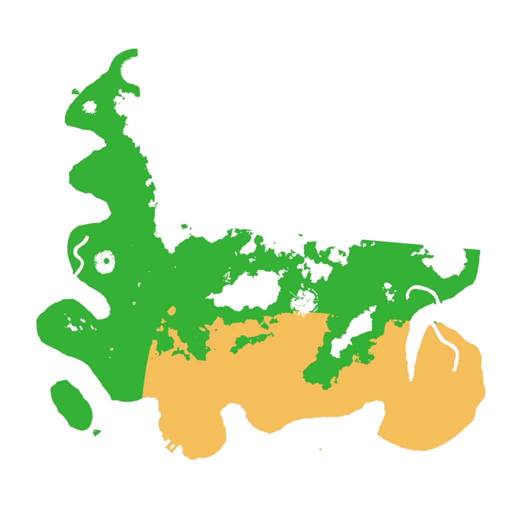 Biome Rust Map: Procedural Map, Size: 3500, Seed: 926240233