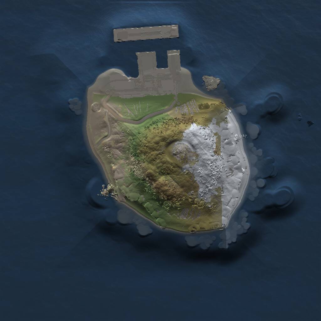 Rust Map: Procedural Map, Size: 1000, Seed: 1247021085, 2 Monuments