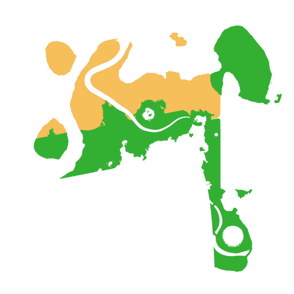 Biome Rust Map: Procedural Map, Size: 2500, Seed: 1883628094