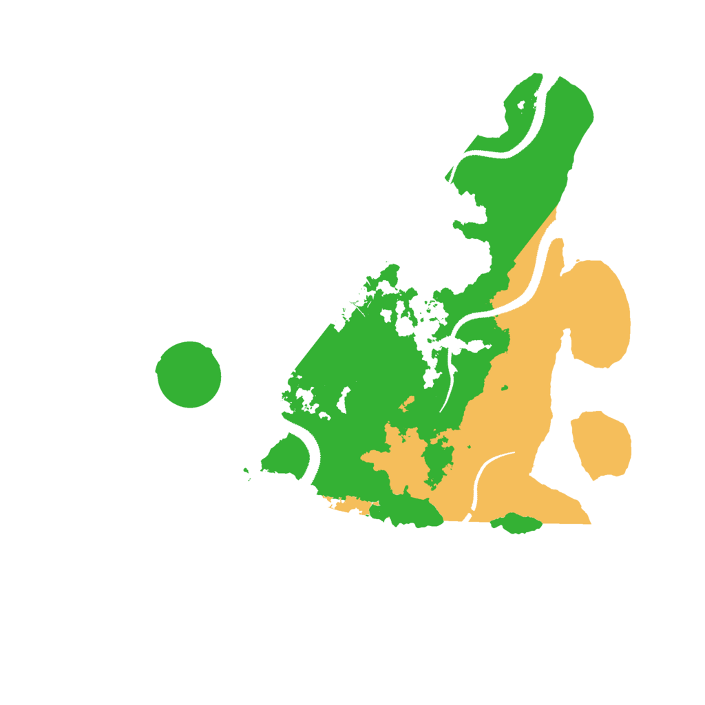 Biome Rust Map: Procedural Map, Size: 3000, Seed: 19733