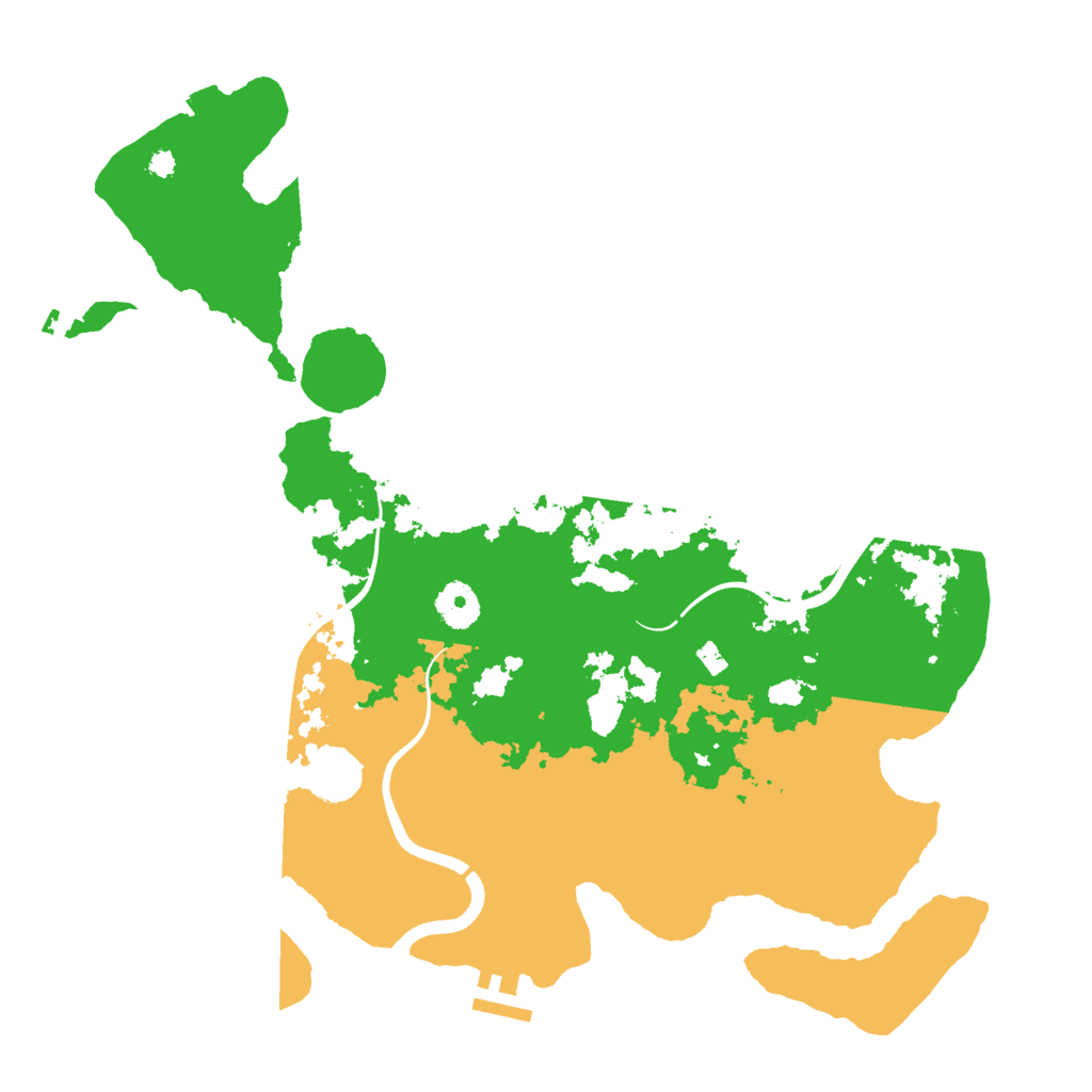 Biome Rust Map: Procedural Map, Size: 3700, Seed: 26469021