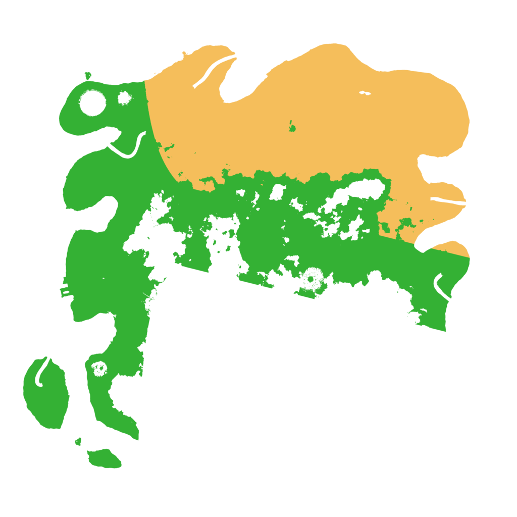 Biome Rust Map: Procedural Map, Size: 3500, Seed: 826295727