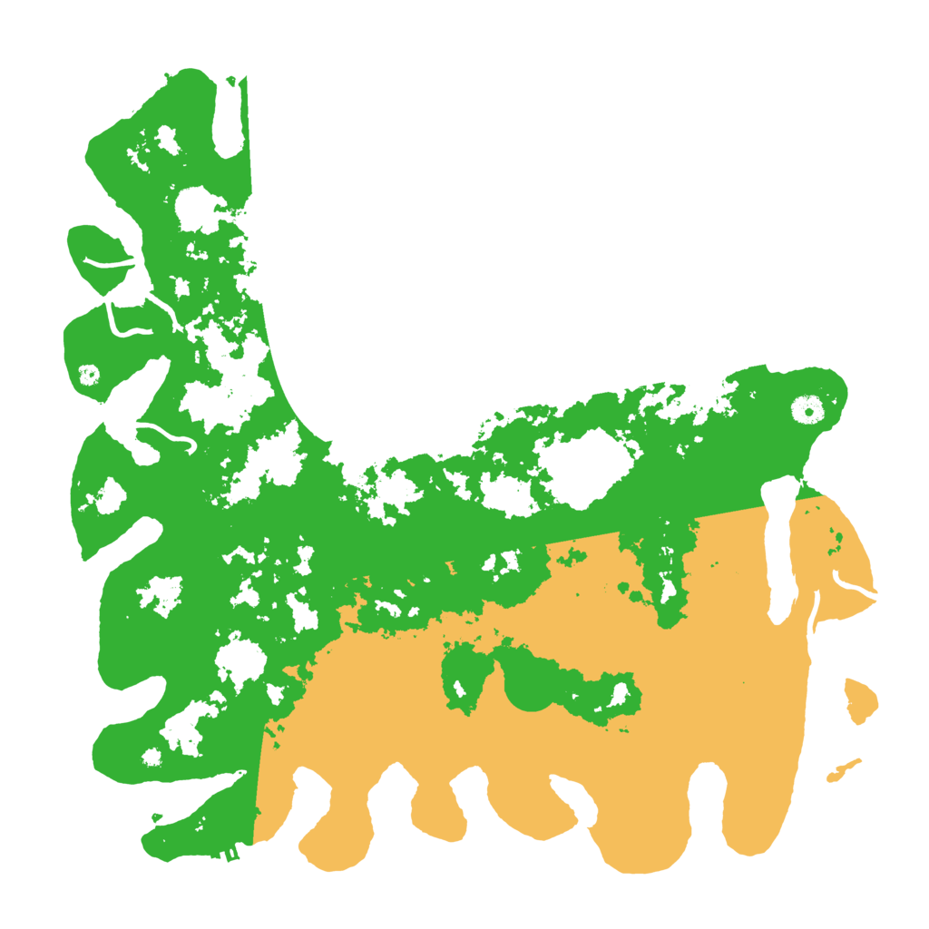 Biome Rust Map: Procedural Map, Size: 4500, Seed: 1313076014