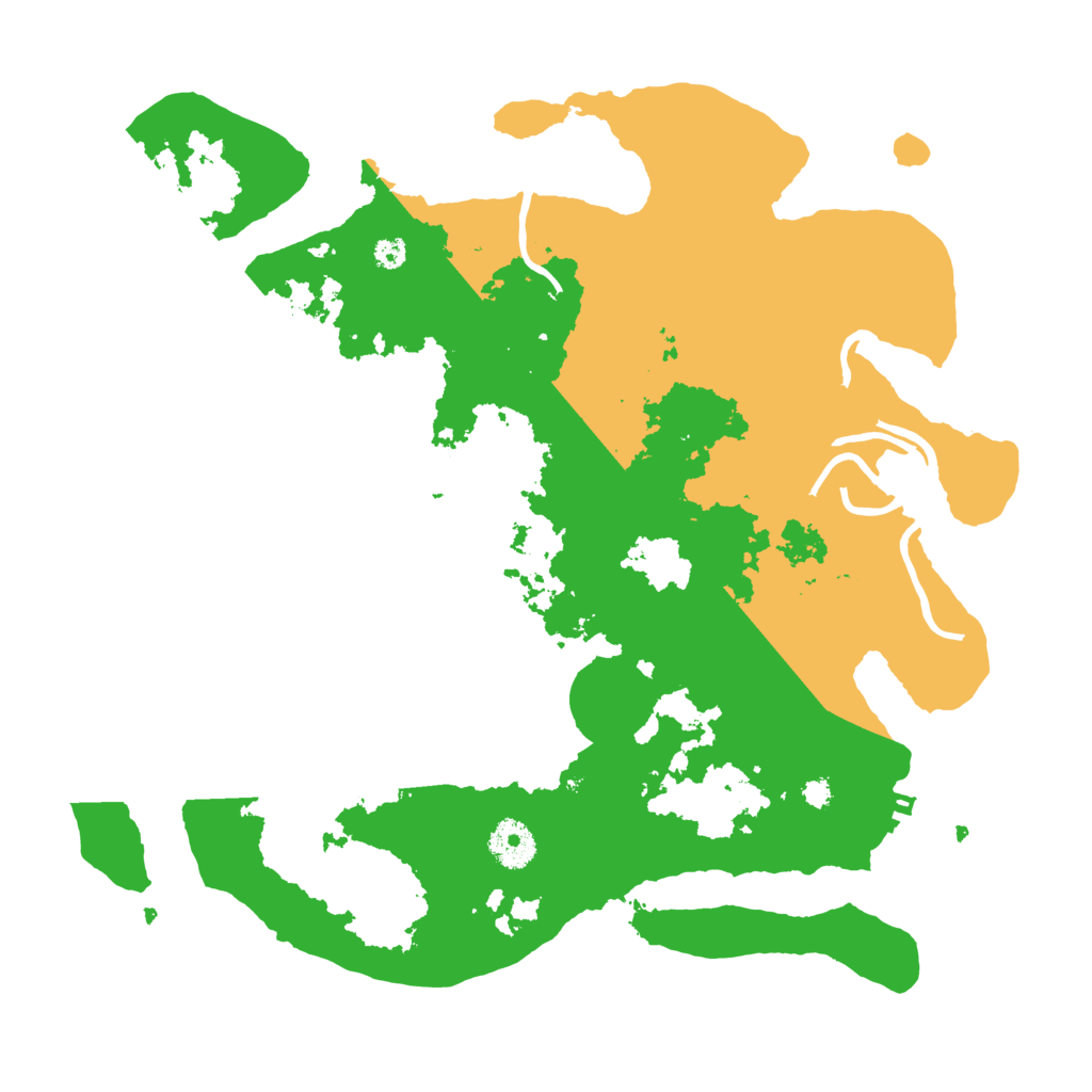Biome Rust Map: Procedural Map, Size: 3500, Seed: 1229256352