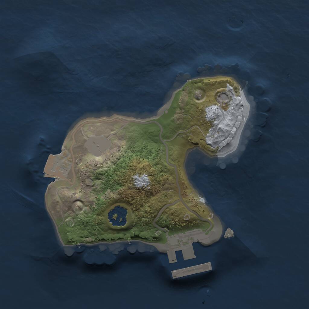 Rust Map: Procedural Map, Size: 1550, Seed: 248954710, 2 Monuments