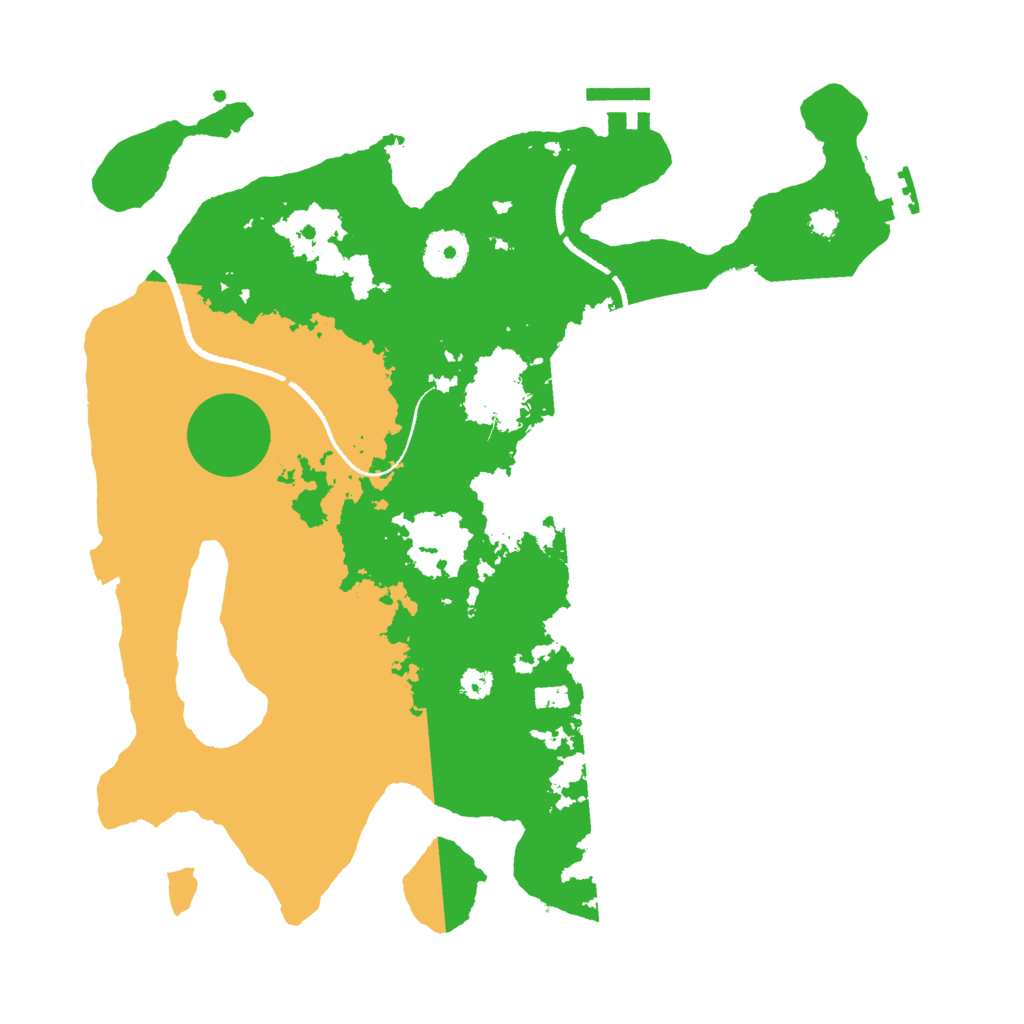 Biome Rust Map: Procedural Map, Size: 3250, Seed: 105000