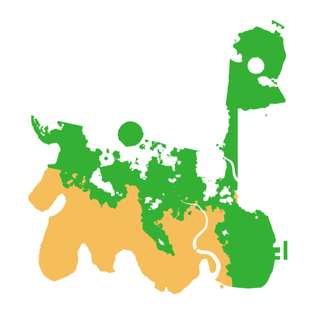 Biome Rust Map: Procedural Map, Size: 3400, Seed: 90473496