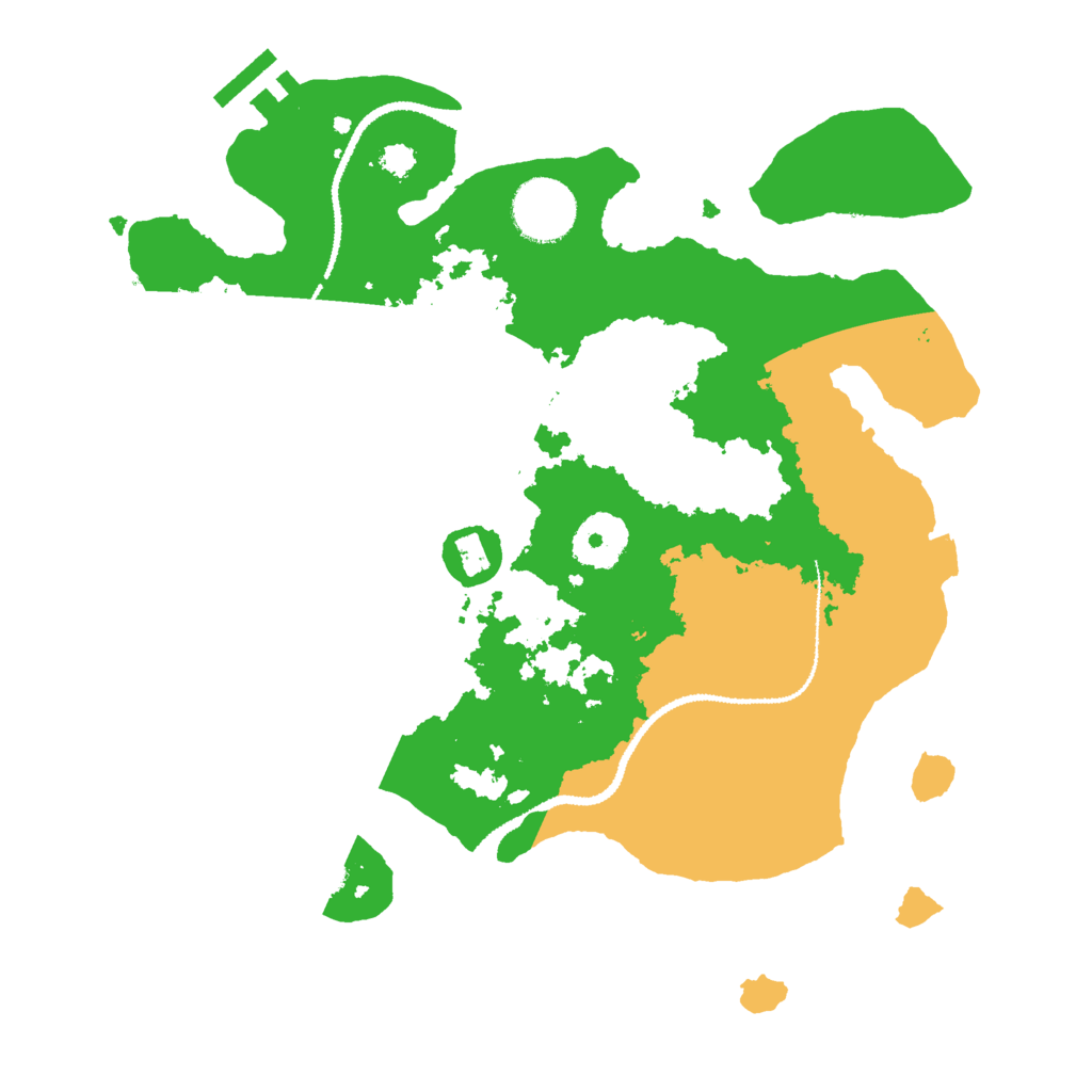 Biome Rust Map: Procedural Map, Size: 3000, Seed: 78418777