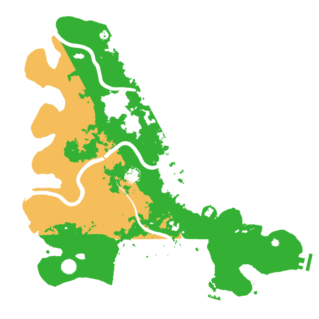 Biome Rust Map: Procedural Map, Size: 3700, Seed: 276960