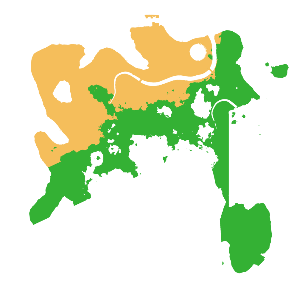 Biome Rust Map: Procedural Map, Size: 3250, Seed: 15201