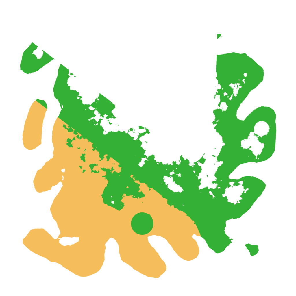 Biome Rust Map: Barren, Size: 3500, Seed: 117671814