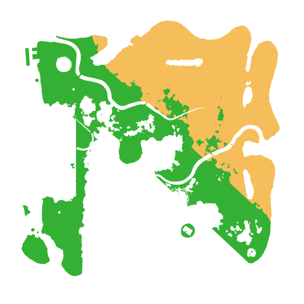 Biome Rust Map: Procedural Map, Size: 3500, Seed: 124033396