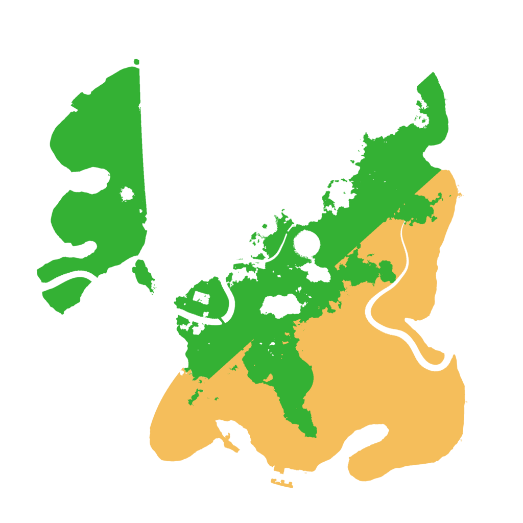 Biome Rust Map: Procedural Map, Size: 3500, Seed: 339931101