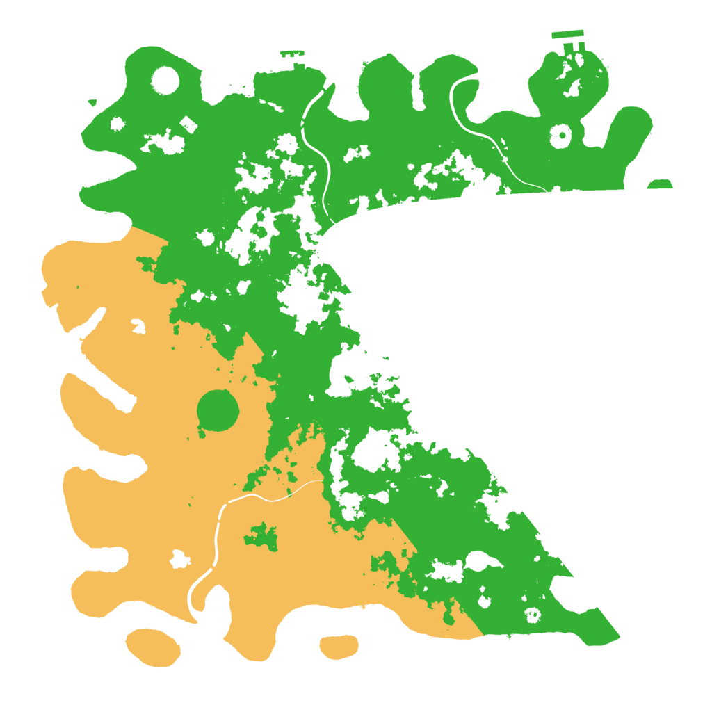 Biome Rust Map: Procedural Map, Size: 4500, Seed: 608629