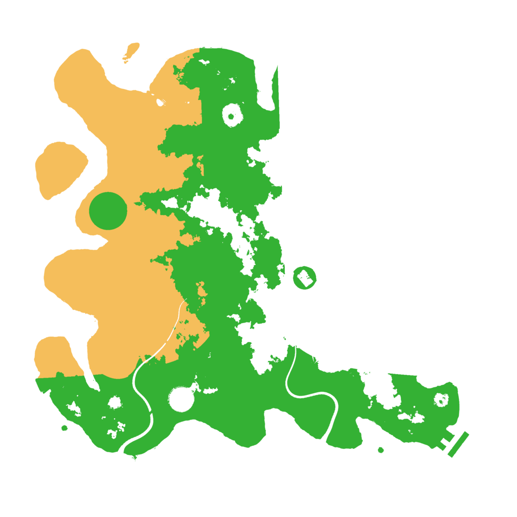Biome Rust Map: Procedural Map, Size: 3600, Seed: 24894744