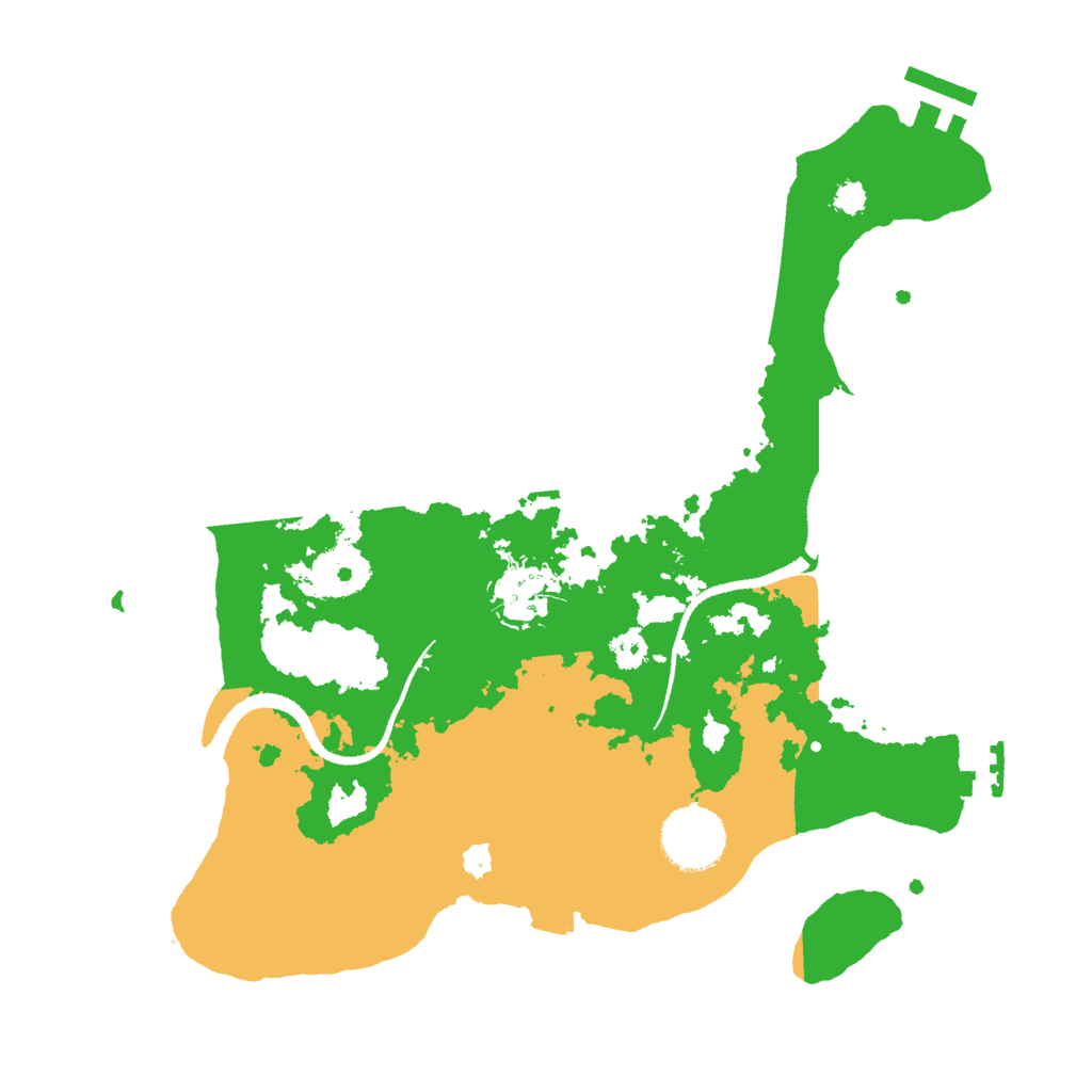 Biome Rust Map: Procedural Map, Size: 3000, Seed: 6663