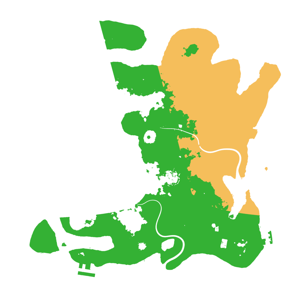 Biome Rust Map: Procedural Map, Size: 3500, Seed: 28010