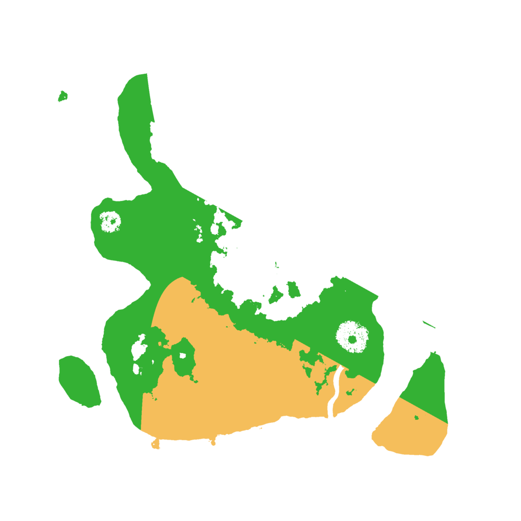 Biome Rust Map: Procedural Map, Size: 2500, Seed: 6078132
