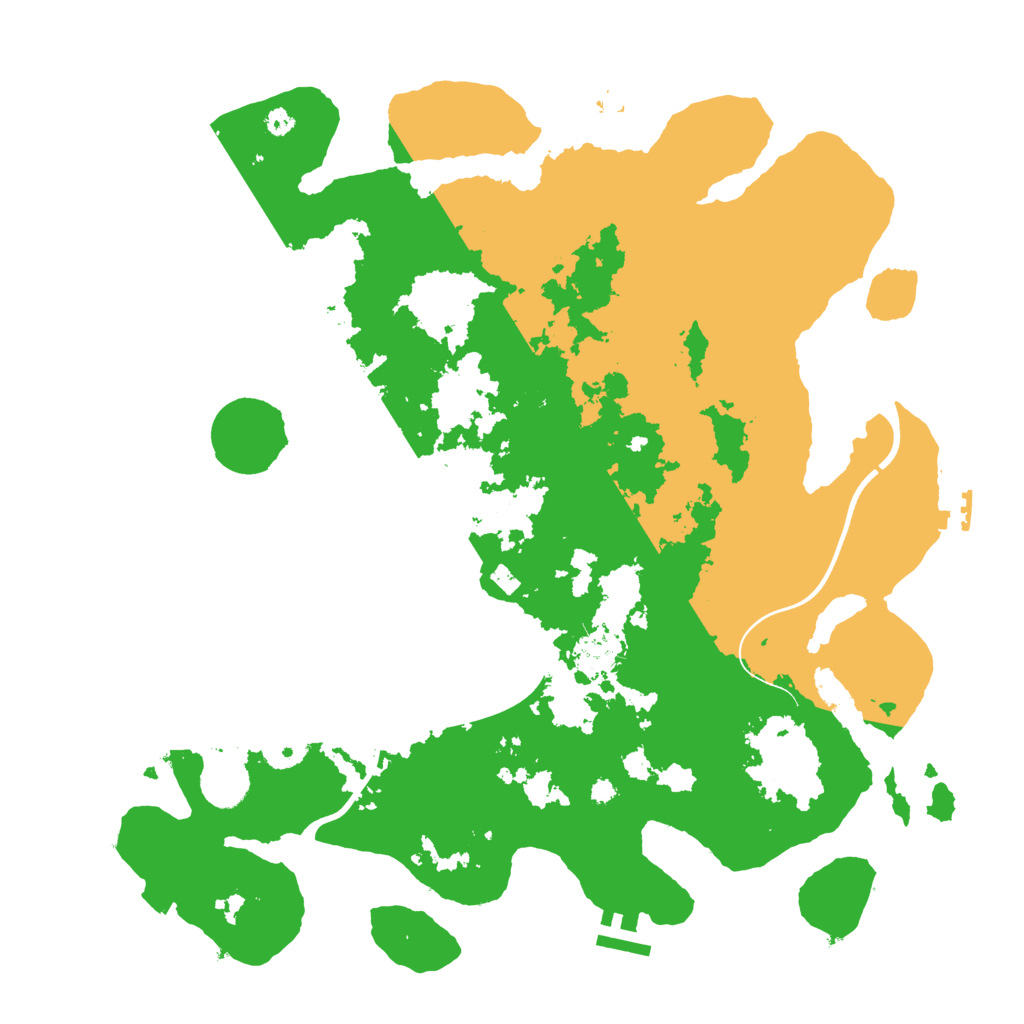 Biome Rust Map: Procedural Map, Size: 3800, Seed: 736474374